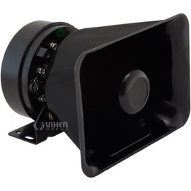 Vixen Horns Loud 100W Alarm Siren/PA/Public Address Speaker Black VXS9118