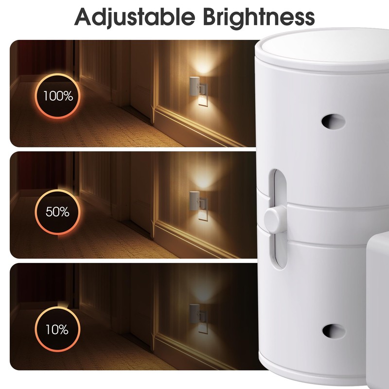 Briignite Night Lights Plug into Wall, Modern LED Night Light