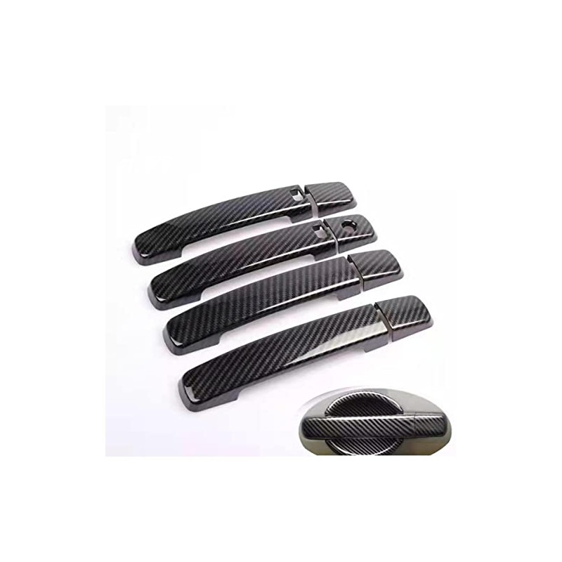 Toworldit 8pcs/Set ABS Exterior Door Handle Decoration Trim Cover Compatible