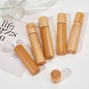 NICENEEDED 10 PCS 10ml Bamboo Roll on Bottles for Essential