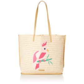 Vera Bradley Women's Straw Tote Bag, Light Natural Straw, One Size