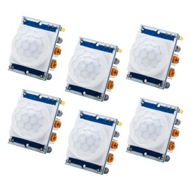 PIR Motion Sensor Module APKLVSR 6 Pieces Infrared PIR Sensor Module Compatible with Arduino and Raspberry Pi