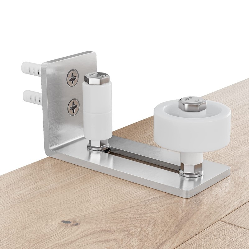 SMARTSTANDARD Sliding Barn Door Floor Guide for Bottom Adjustable Roller