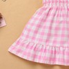 Toddler Baby Pink Gingham Dress Girls Summer Sleeveless Vintage 1950s