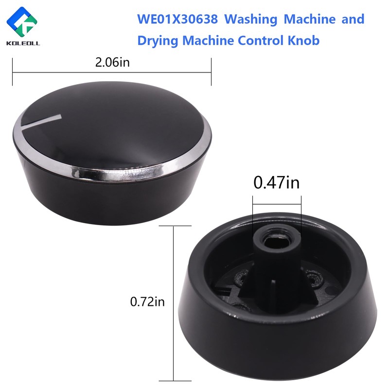 KOLEOLL WE01X30638 Compatible with GE Laundry Washer Dryer Control Knob