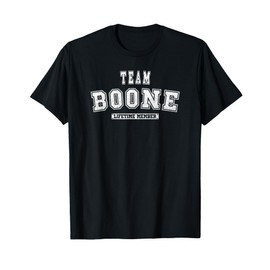 Team BOONE Lifetime Member Family Last Name T-Shirt