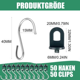 Pack of 100 Greenhouse Clips, Greenhouse Accessories, Indoor, Greenhouse Clips for Your Greenhouse and Paradise
