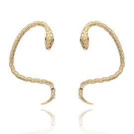 Snake Stud Earrings Snake Ear Cuff for Women Snake Ear Crawler Earrings Vintage Cartilage Clip on Earrings