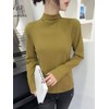 Freaswind Dralon Turtleneck Solid Color Tops for Women Autumn Winter