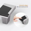 Haliwu 10 Pack Silver and Black Cabinet Knobs 2 Tone