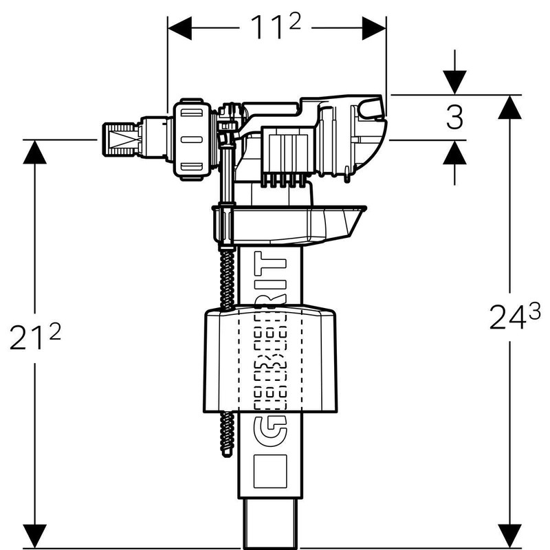 Geberit 240.783.00.1 Float Valve Retaining Clamp