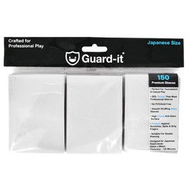 Guard-it - 150 Matte White Small Japanese Size Trading Card Sleeves - Premium Deck Protectors for Yu-Gi-Oh, Cardfight!! Vanguard & Photocards…