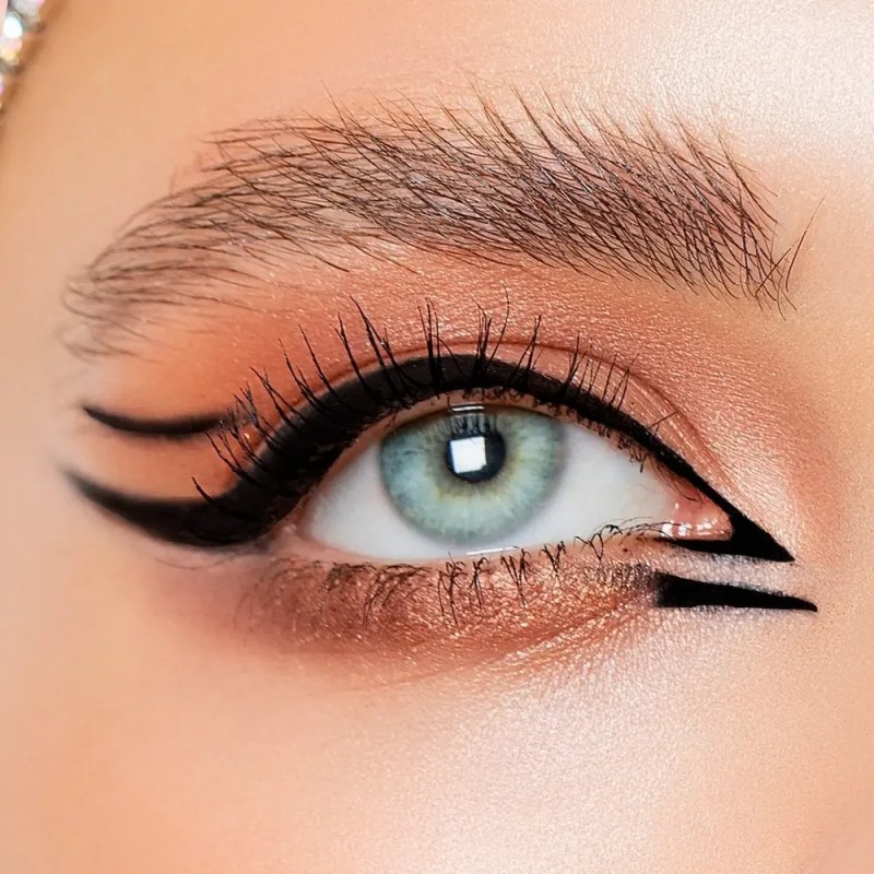 Delineador Plumon Para Ojos Linea Perfecta Hd Renova Negro Efecto