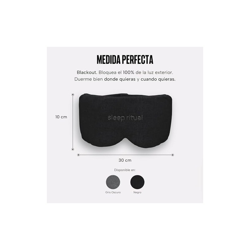 Sleep Ritual Antifaz Premium para Dormir con Tecnología Blackout