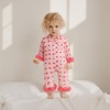Kuriozud Baby Girl Silk Stain Pajamas Feather Cuffs Romper One-Piece