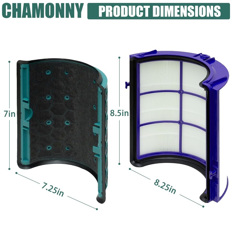 CHAMONNY TP04 Replacement Filter, Compatible with Dyson HP04 TP04 DP04
