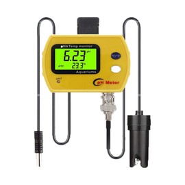 tooloflife Digital PH Temperature Meter High Accuracy PH Tester Water Quality Tester for Drinking Water Household Pool Hydroponics Aquarium Water