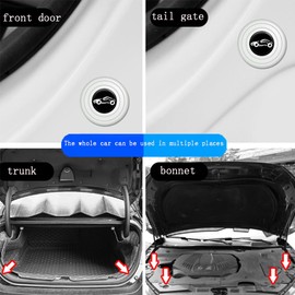 Gozaqe Car Door Shock Absorber,12 PCS,Car Door Shock Absorber Pads Protector Gasket Guard Silicone Sticker Accessories,Universal PVC car Shock Absorber