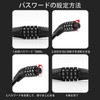 ALLVD ワイヤーロック 自転車ロック防犯 軽量 携帯用 ナンバーロック自由設定 門扉 南京錠 防犯対策 セキュリティロック