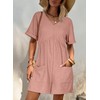 AlvaQ Womens Rompers for Summer Cute Casual Solid Loose Fit