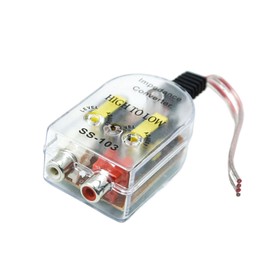 Stereo Output Converter for Car - Card Player High to Low Adapter | Speaker Signal Converter for Car, Auto, Suvs, Trucks