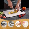 Duscdesp Double Sided Chopping Board,Stainless Steel Chopping Board Plastic Chopping