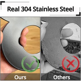 HASWARE 304 Stainless Steel Modern House Number 8 Inch/20cm Stylish Door Alphabet Plaque for Street Home Decor (1, 8 Inch Black)