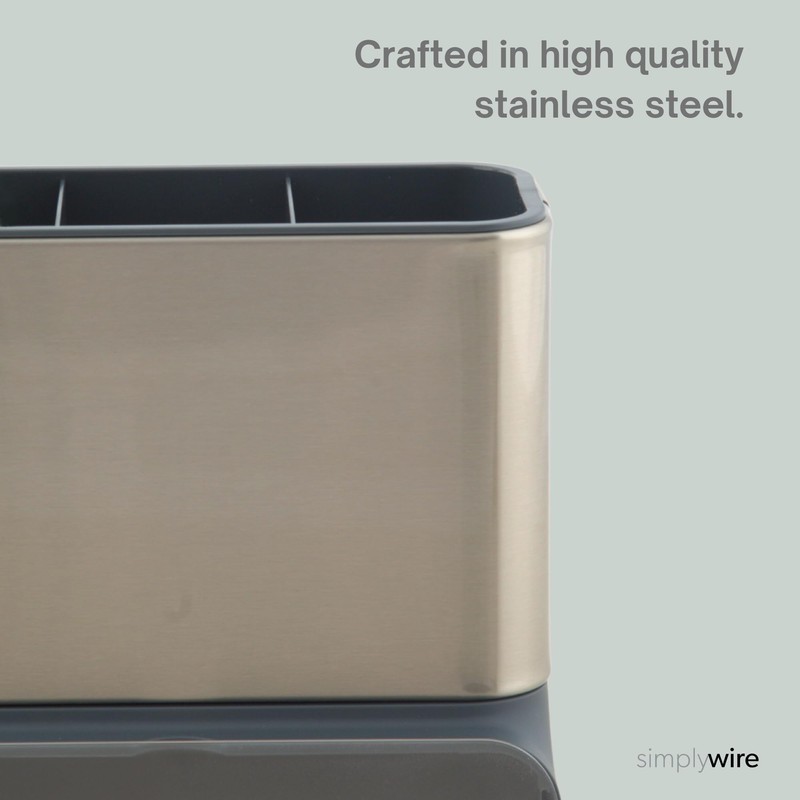 simplywire - Kitchen Sink Caddy - Utensil Holder - Cutlery