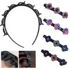 SSKHE Crystal Hair Clips Set, 4pcs Sparkling Rhinestone Hair Barrettes