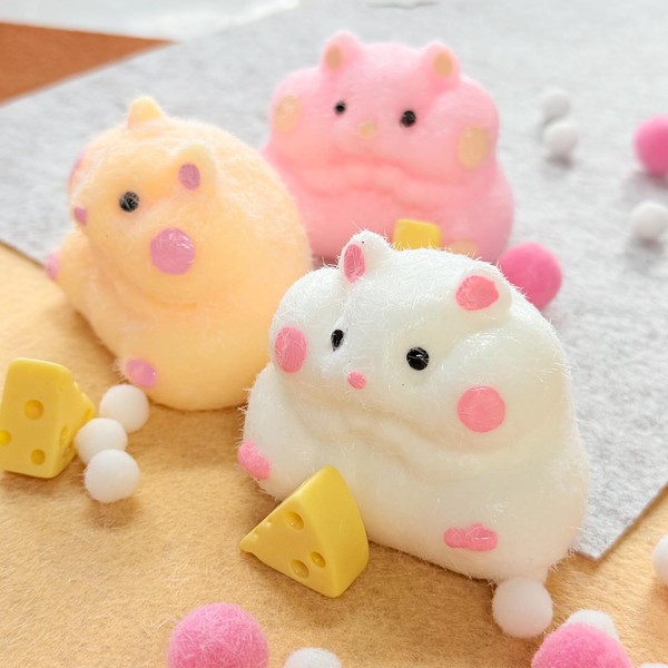 Sinikoro Hamster Squishy Squeeze Toys, Cat Squeeze Toys Taba Squishy