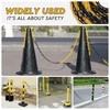 SWAWIS 15 m Plastic Barrier Chain, 6 mm Thick, Yellow/Black