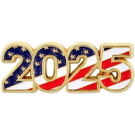 2025 Patriotic Year Pin 1 Piece