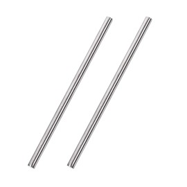 TA-VIGOR 2Pcs 6mm x 200mm Stainless Steel Round Rods, Metal Solid Round Shaft Rods Lathe Bar Stock for DIY Crafts Car Helicopter Airplane Model