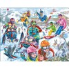 Larsen PG7 Rabbits, Fast Snowmobiles and Flying Snowboarders Frame Puzzle