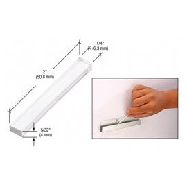 CRL PSB156 5/32" x 1/4" x 2" Plastic Setting Block - Clear