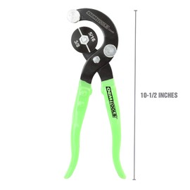OEMTOOLS 25440 Professional Tube Bending Pliers, Bends Brass, Copper, Steel, and Aluminum Brake Lines of Diameters: 5/16", 3/8", 3/16", and 1/4", Steel