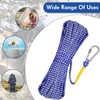 Hollow Braided Polypropylene Line Rope Heaving Line with Spring Hook