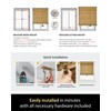 UNISHADES Cordless Bamboo Roman Shades for Windows, Size (26.5" W