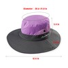 Kids Girls Ponytail Sun Hat Outdoor UV-Protection Foldable Mesh Wide-Brim
