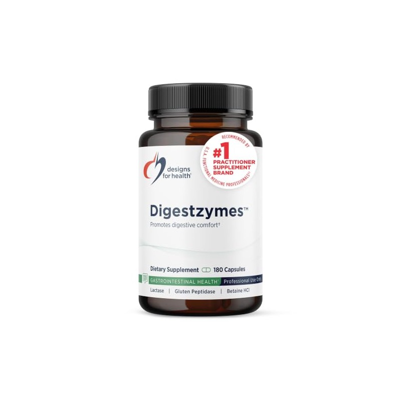 Designs for Health Digestzymes - Digestive Enzyme Supplement with Betaine