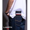 Liberto Edwin Men's Long Wallet, Large Capacity, PU Leather, Synthetic