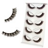 Brown Lashes Strips False Eyelashes D-Curl 12mm Short Fluffy Cat
