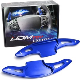 iJDMTOY Performance Blue Lightweight Aluminum Paddle Shifter Extension Compatible with 2020-up Gen6 Ford Explorer