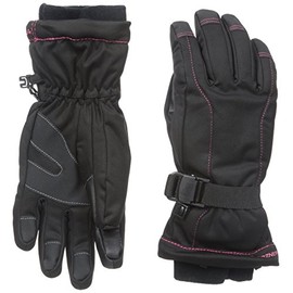 Manzella Women's Fahrenheit 5 Touch Tip Gloves, Black, Large