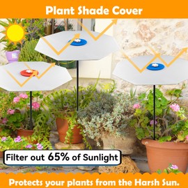 GFYYBKJ 3 Pcs Plants Shade Cover For Outdoor Plants, 65% Sunblock Shade Cloth Outdoor, Garden Shade Disk Umbrella, Sun Shade For Plants, Prefect For Your Garden, Potted Plant, Live Plant Outdoor 06