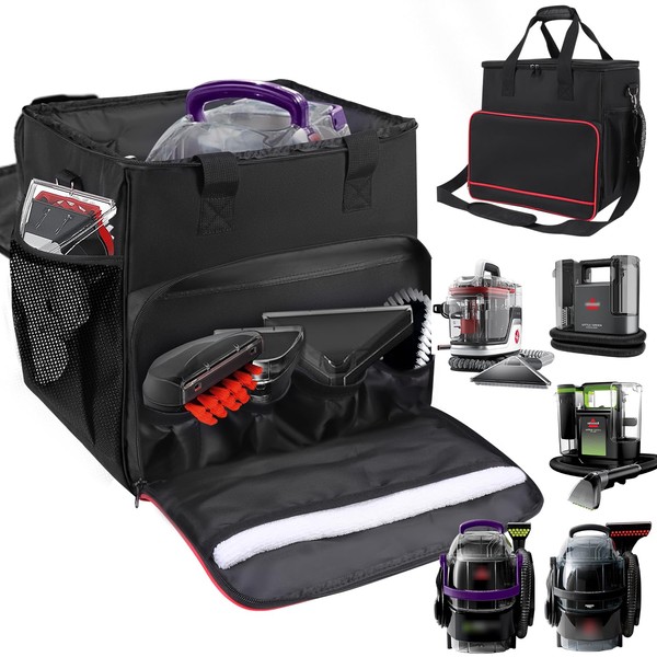 QWARVEL Storage Case for Bissell Carpet Cleaner Machine 3682/2458/3624/3860/Hoover Carpet