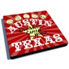 EXIT82ART - Rubber Drink Coasters (Set of 6). Austin, Texas
