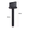sourcing map M4 x 30 mm Thumb Screw Bolts Nylon