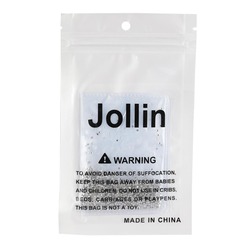 Jollin 2880pcs Glue Fix Crystal Flatback Rhinestones Glass Diamantes Gems