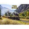 Vintage Steam Train Birthday Card